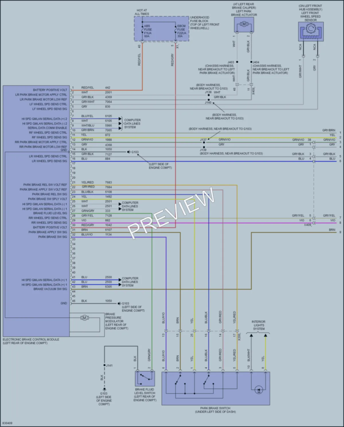 2023 Buick Enclave Anti Lock Brakes wiring diagram preview