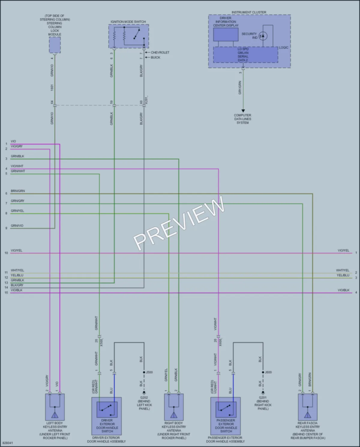 2023 Buick Enclave Anti Theft wiring diagram preview