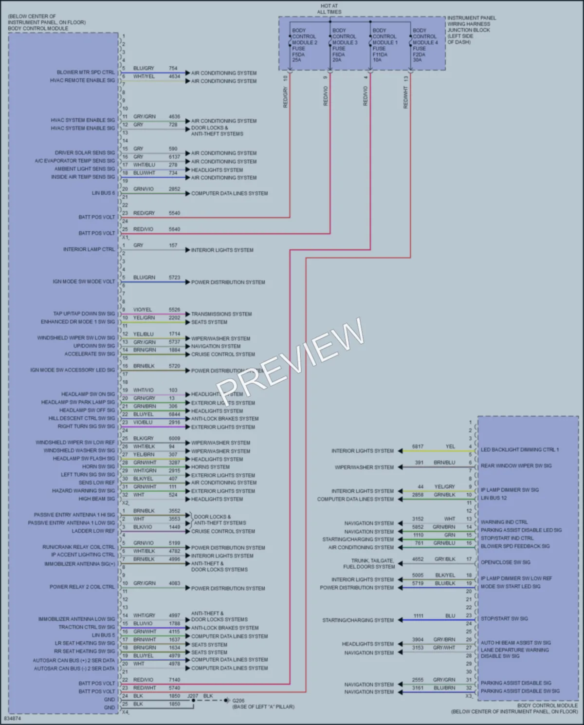 2023 Buick Envision Body Control Modules wiring diagram preview