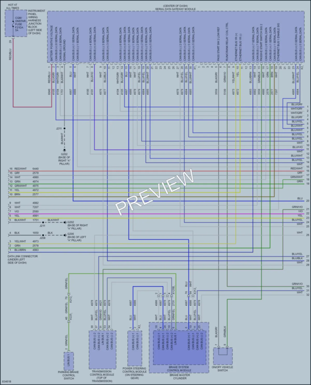 2023 Buick Envision Computer Data Lines wiring diagram preview