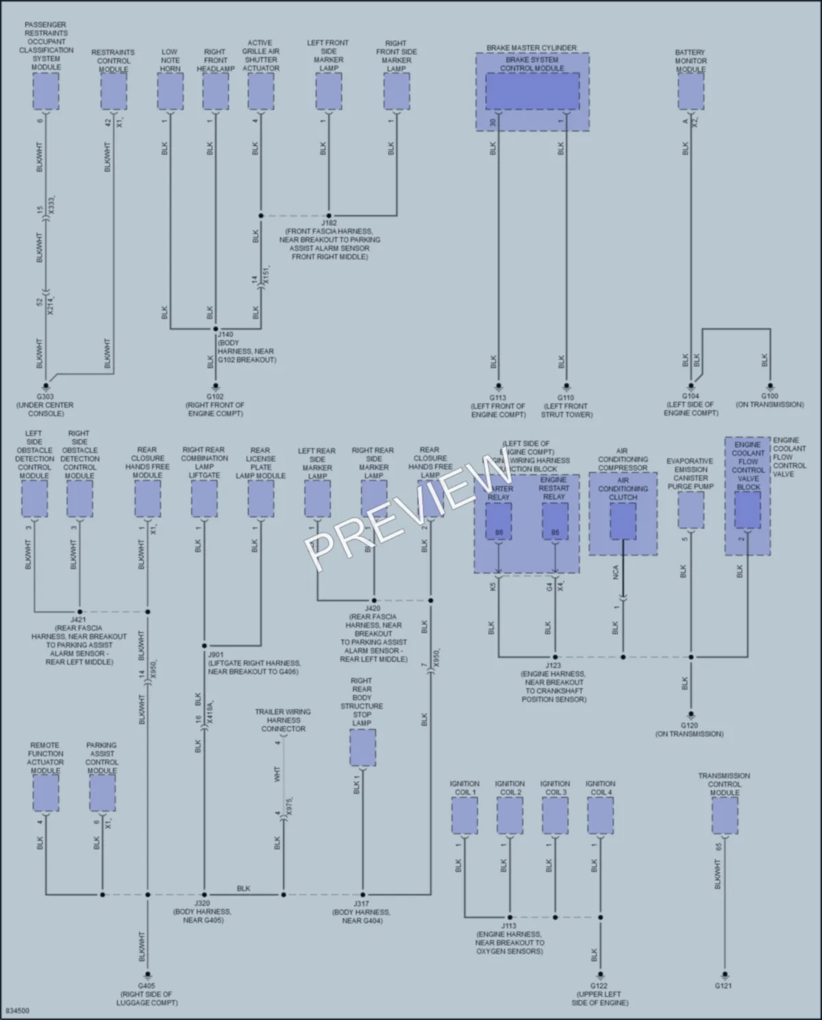 2023 Buick Envision Ground Distribution wiring diagram preview