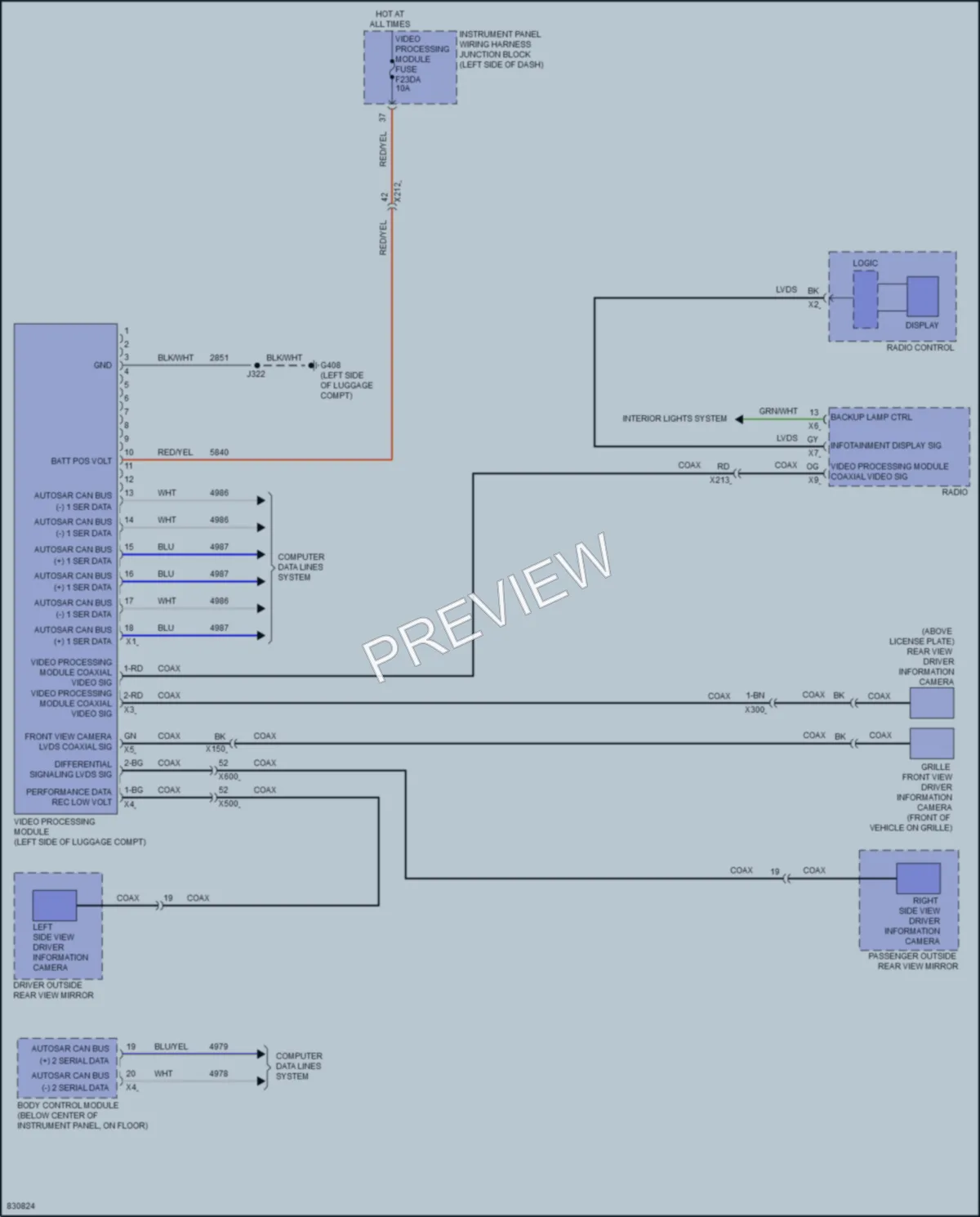 2023 Buick Envision Navigation wiring diagram preview