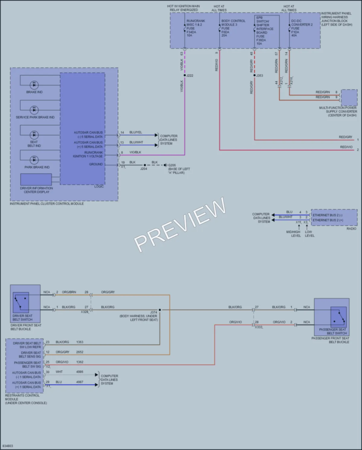 2023 Buick Envision Warning Systems wiring diagram preview