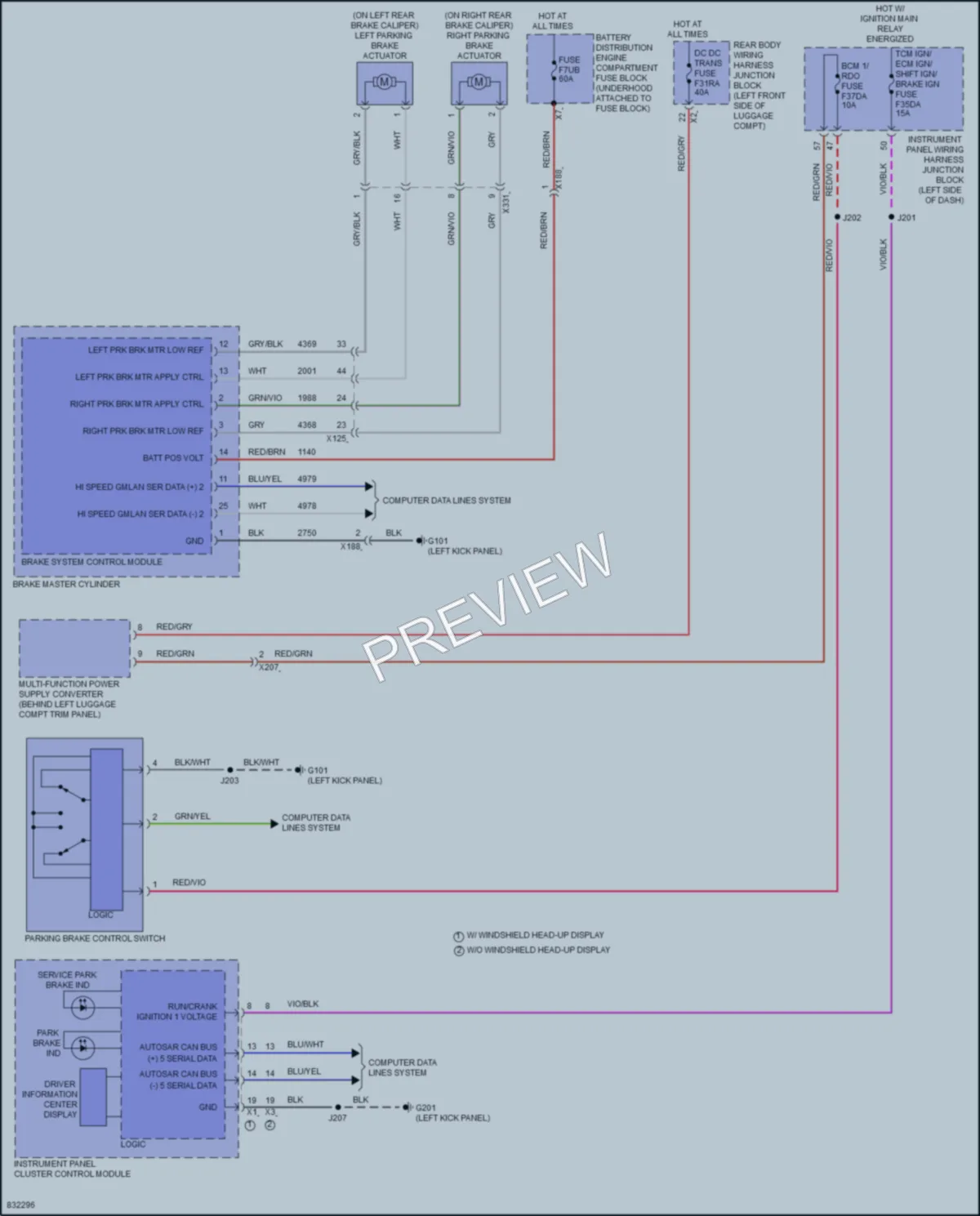 2023 Cadillac CT4 Shift Interlock wiring diagram preview