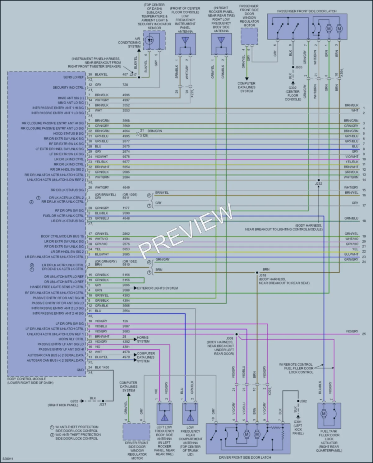 2023 Cadillac CT5 Anti Theft wiring diagram preview