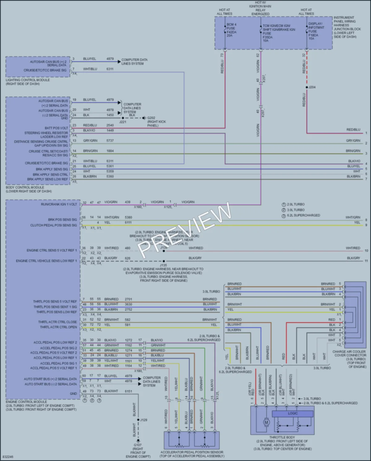 2023 Cadillac CT5 Cruise Control wiring diagram preview
