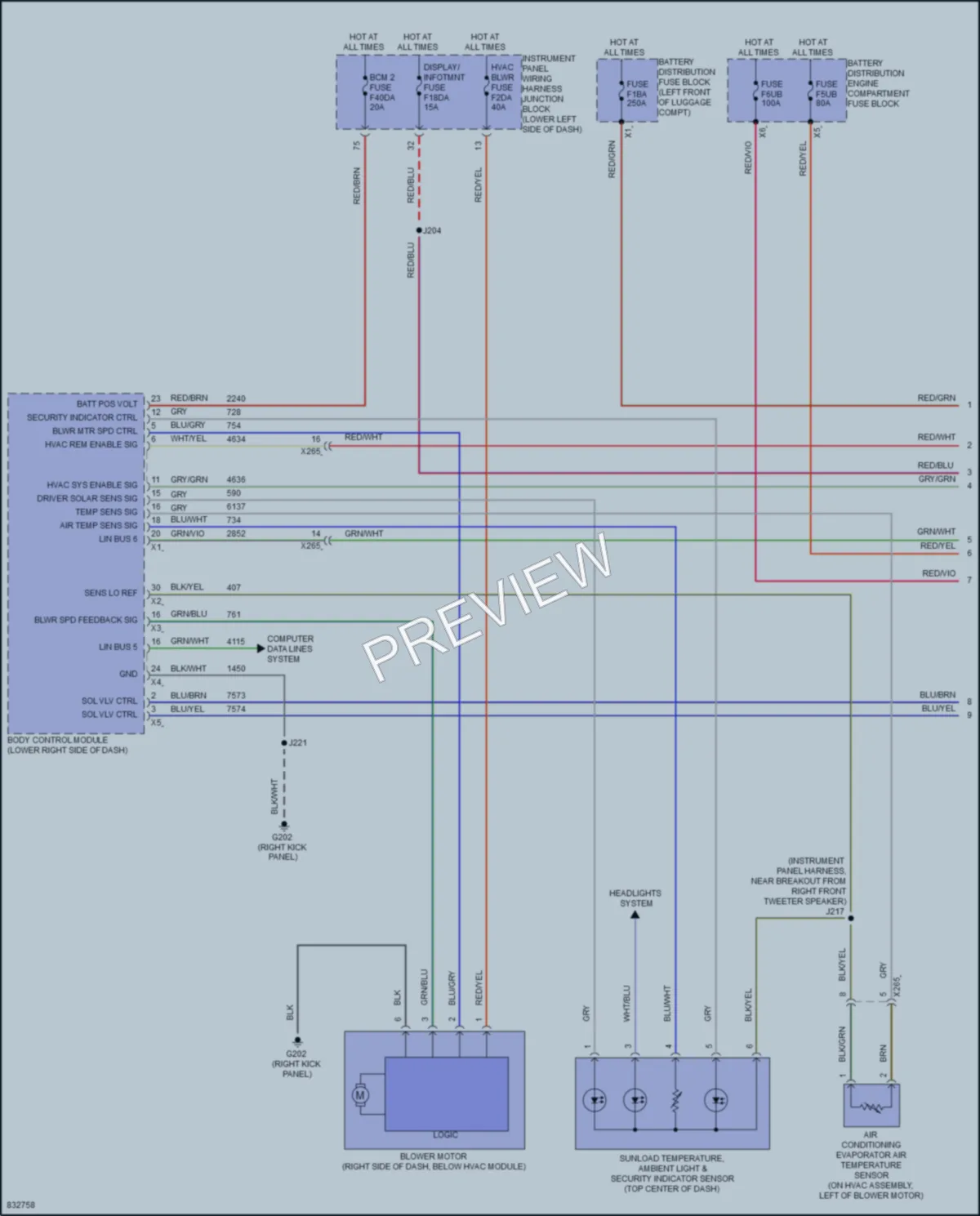 2023 Cadillac CT5V Air Conditioning wiring diagram preview