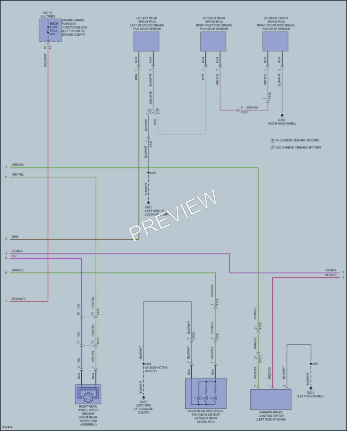 2023 Cadillac CT5V Anti Lock Brakes wiring diagram preview