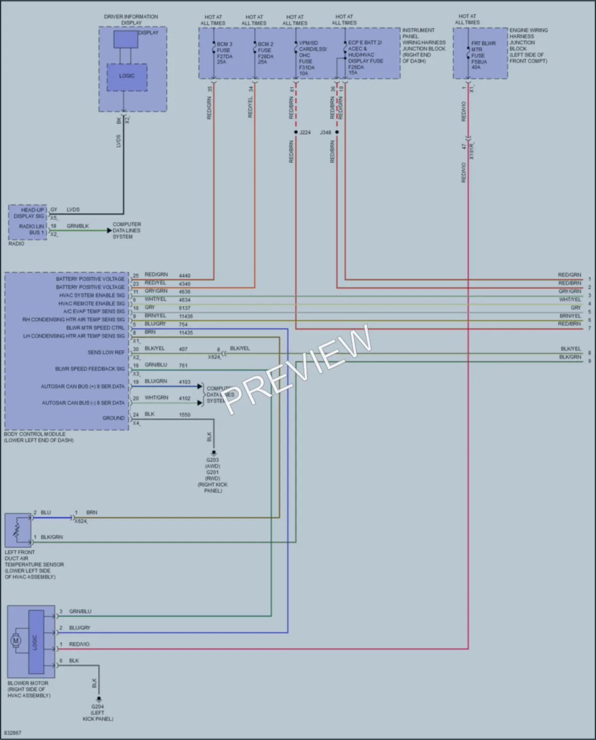 2023 Cadillac Lyriq Air Conditioning wiring diagram preview