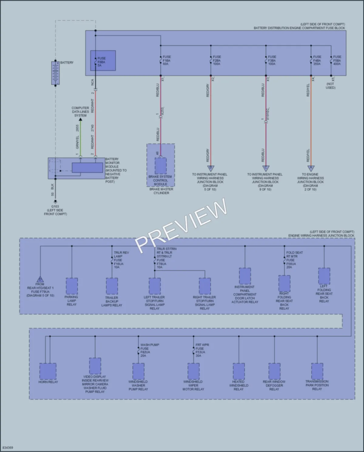 2023 Cadillac Lyriq Power Distribution wiring diagram preview