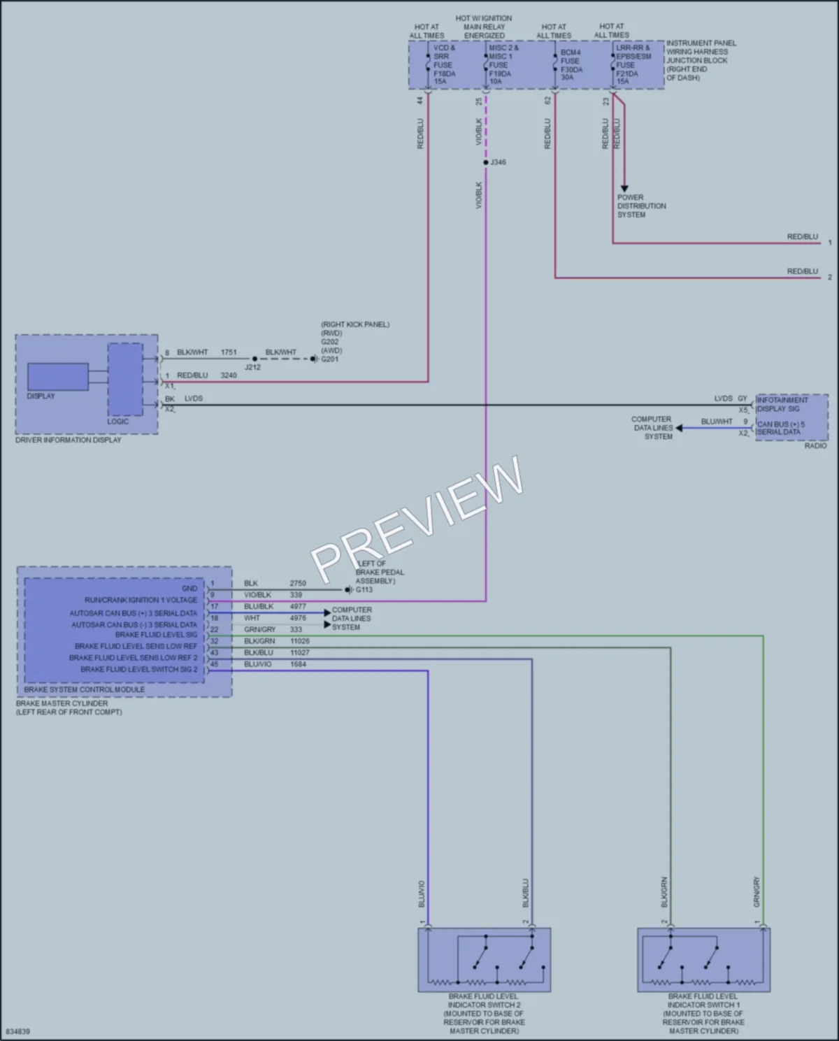2023 Cadillac Lyriq Warning Systems wiring diagram preview