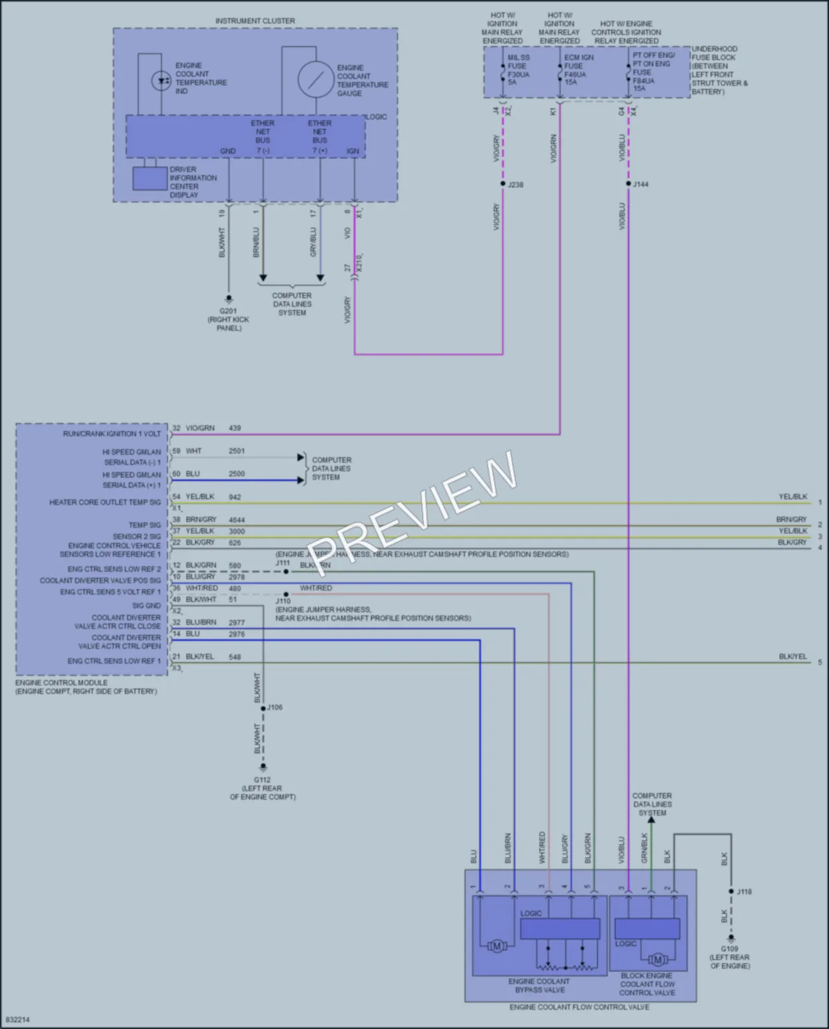 2023 Cadillac XT4 Cooling Fan wiring diagram preview