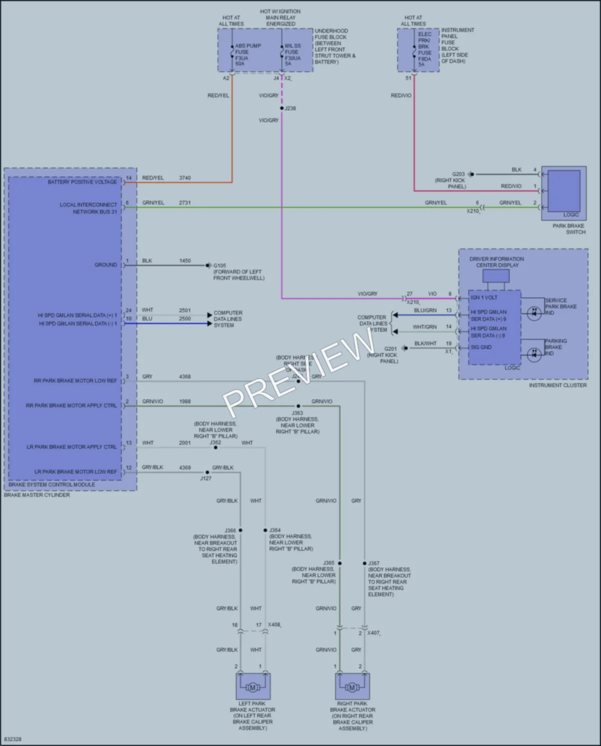 2023 Cadillac XT4 Shift Interlock wiring diagram preview