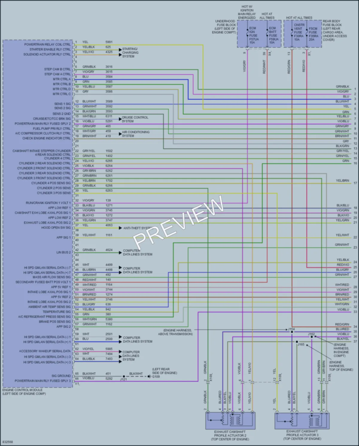 2023 Cadillac XT6 Engine Performance wiring diagram preview