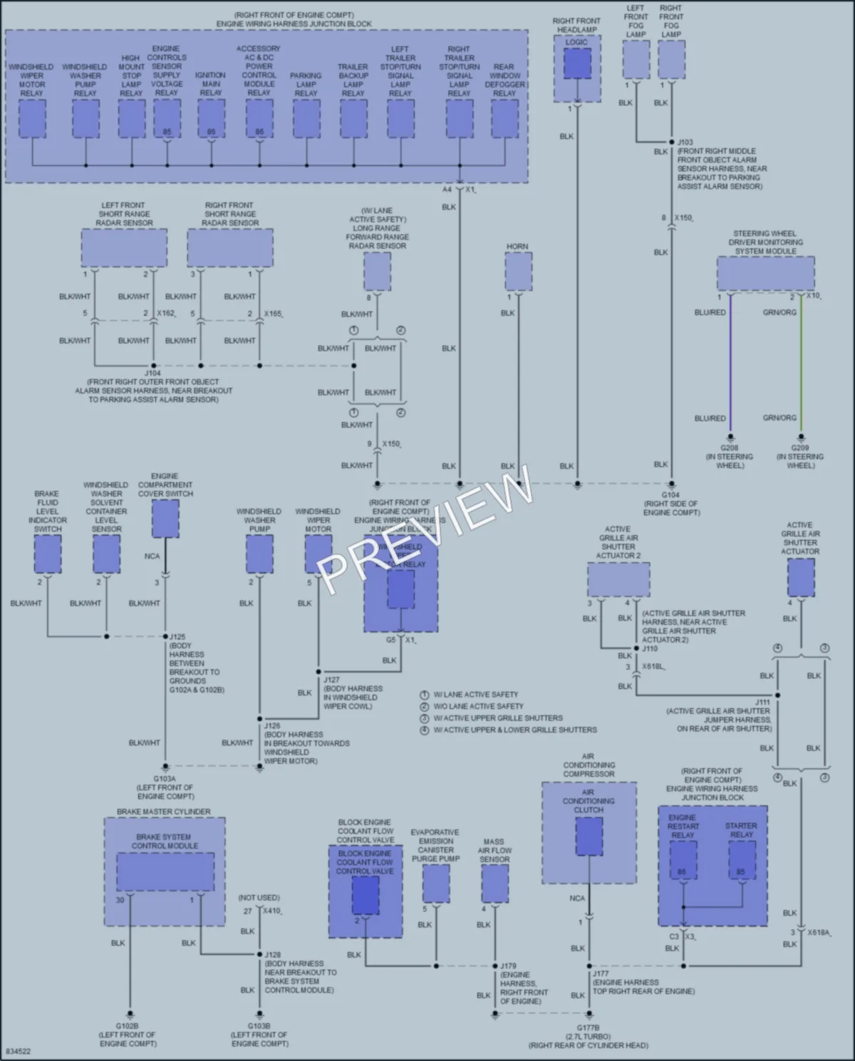 2023 Chevrolet 1500Silverado Ground Distribution wiring diagram preview