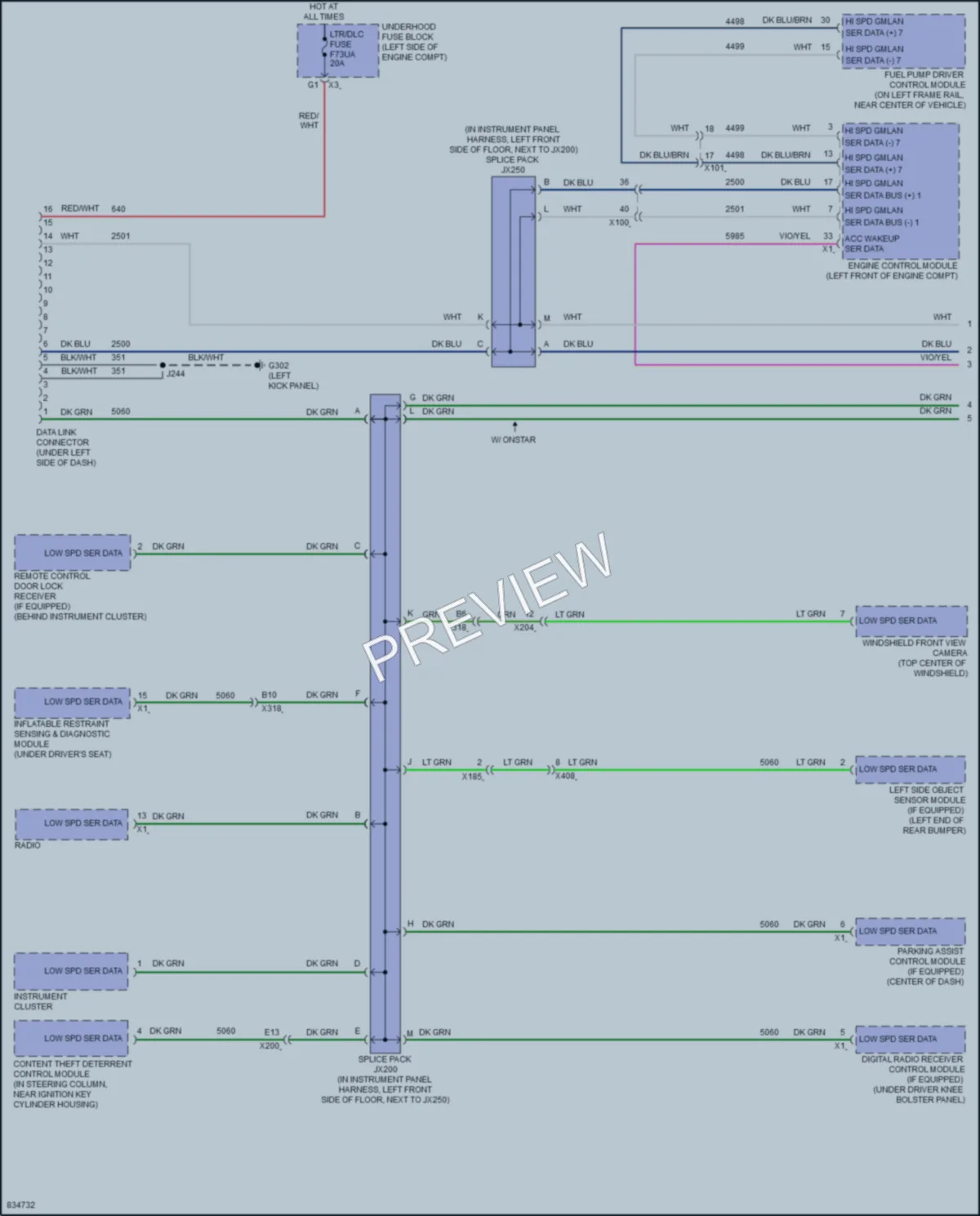 2023 Chevrolet 2500Express Computer Data Lines wiring diagram preview