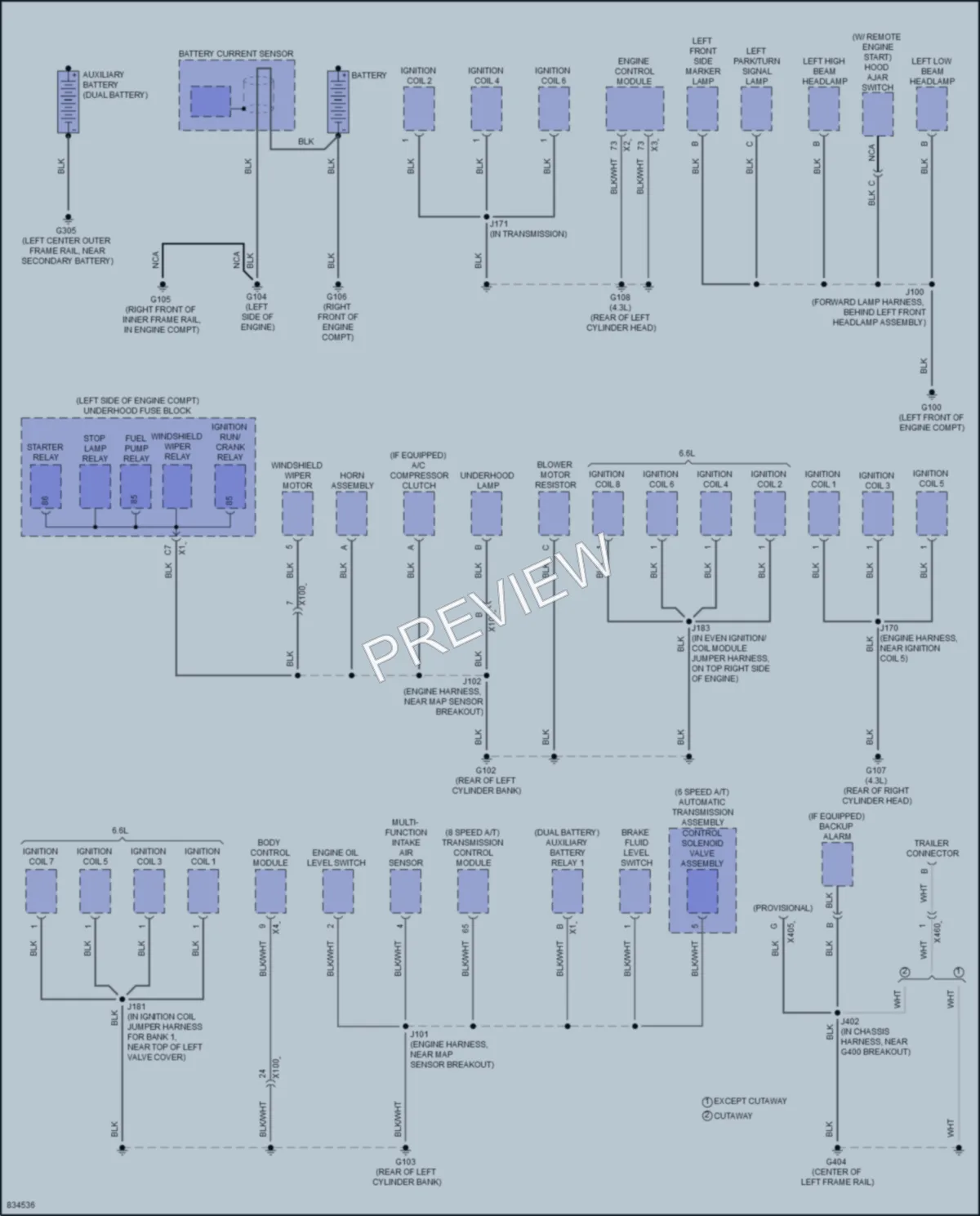 2023 Chevrolet 2500Express Ground Distribution wiring diagram preview