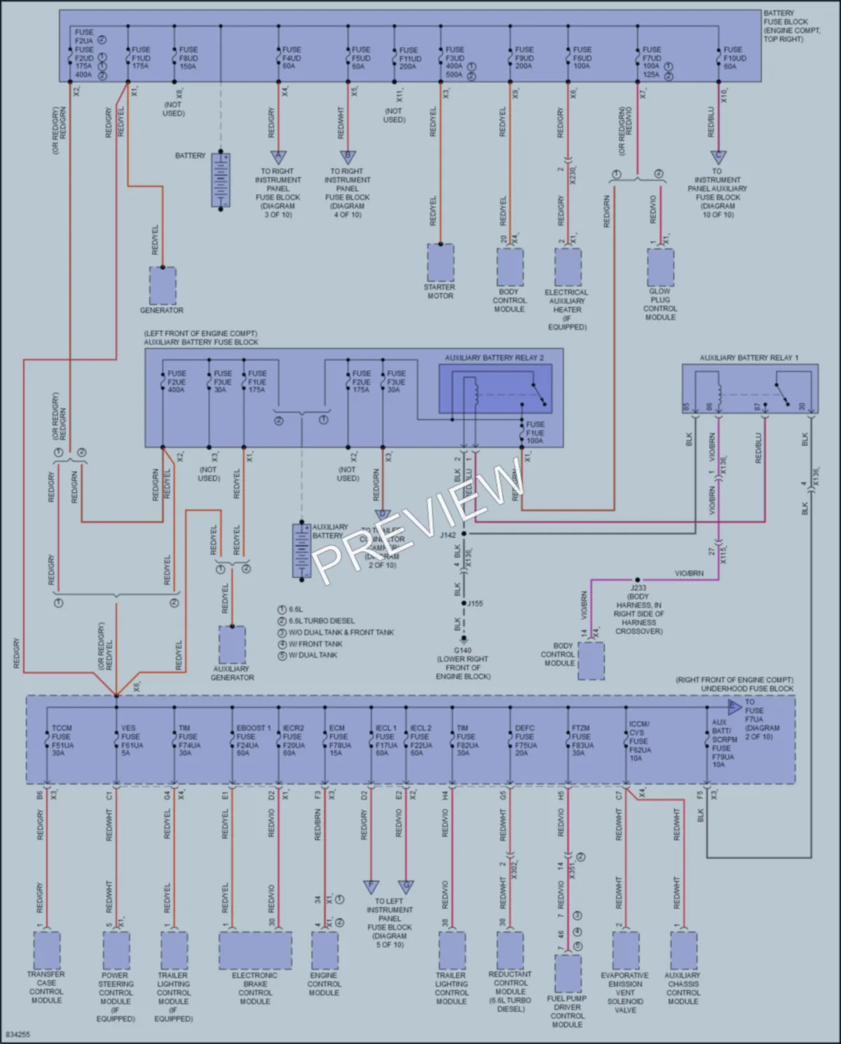 2023 Chevrolet 2500HDSilverado Power Distribution wiring diagram preview