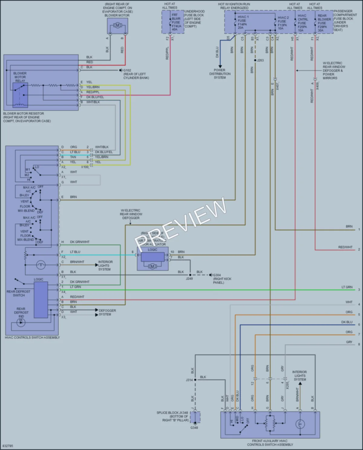 2023 Chevrolet 3500Express Air Conditioning wiring diagram preview