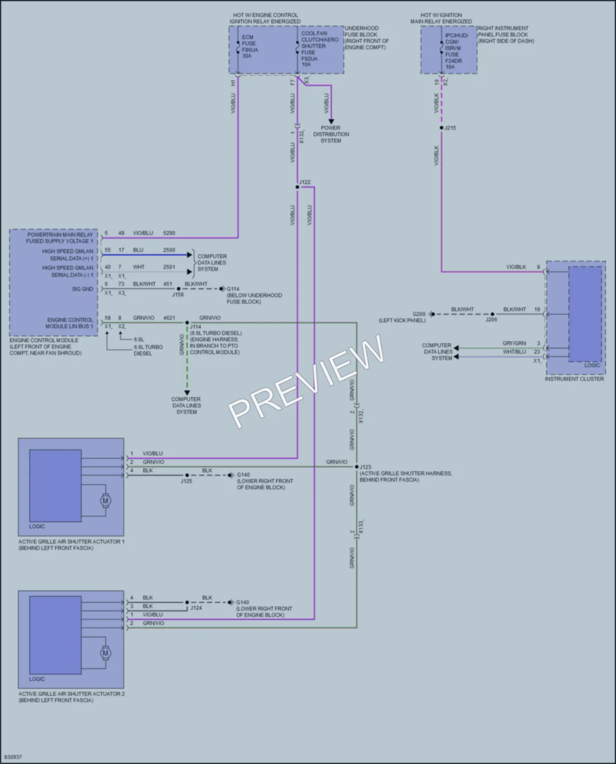 2023 Chevrolet 3500HDSilverado Active Bodyworks wiring diagram preview
