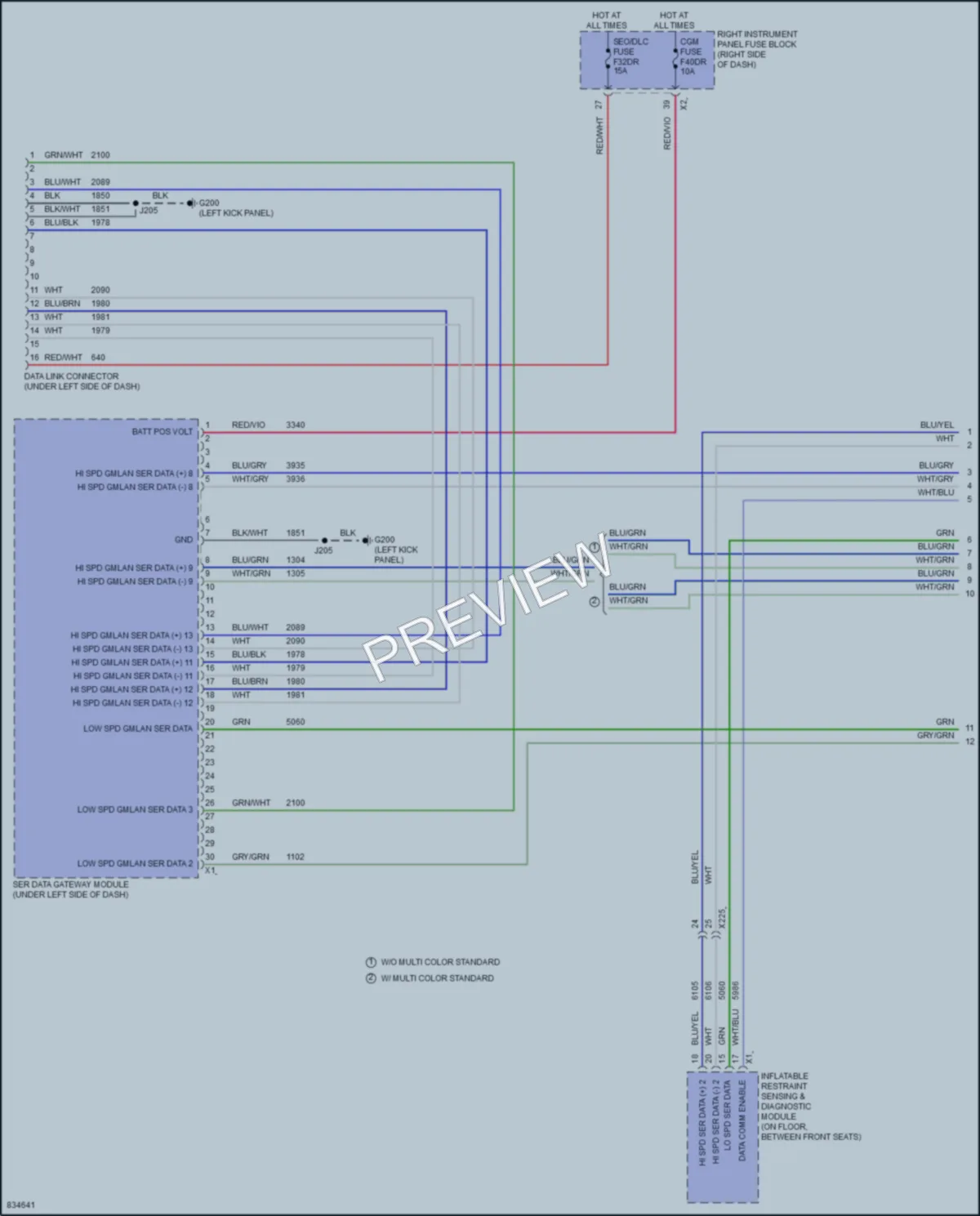 2023 Chevrolet 3500HDSilverado Computer Data Lines wiring diagram preview