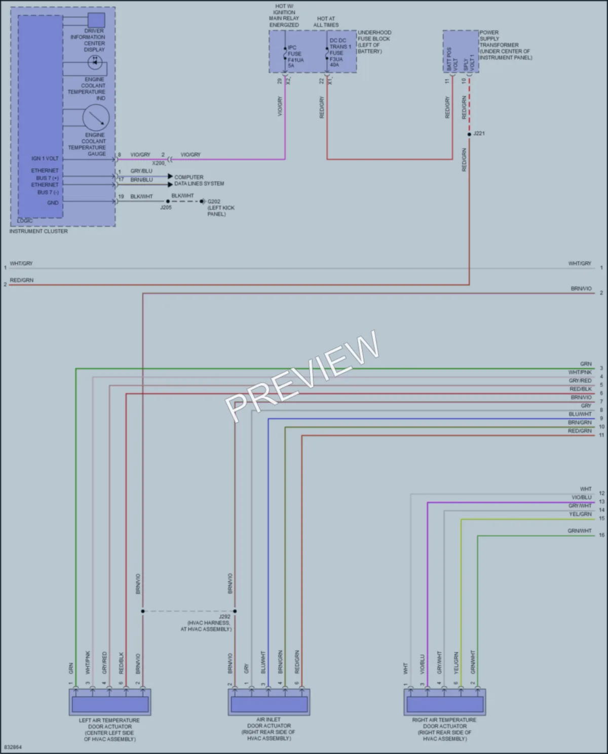 2023 Chevrolet Blazer Air Conditioning wiring diagram preview