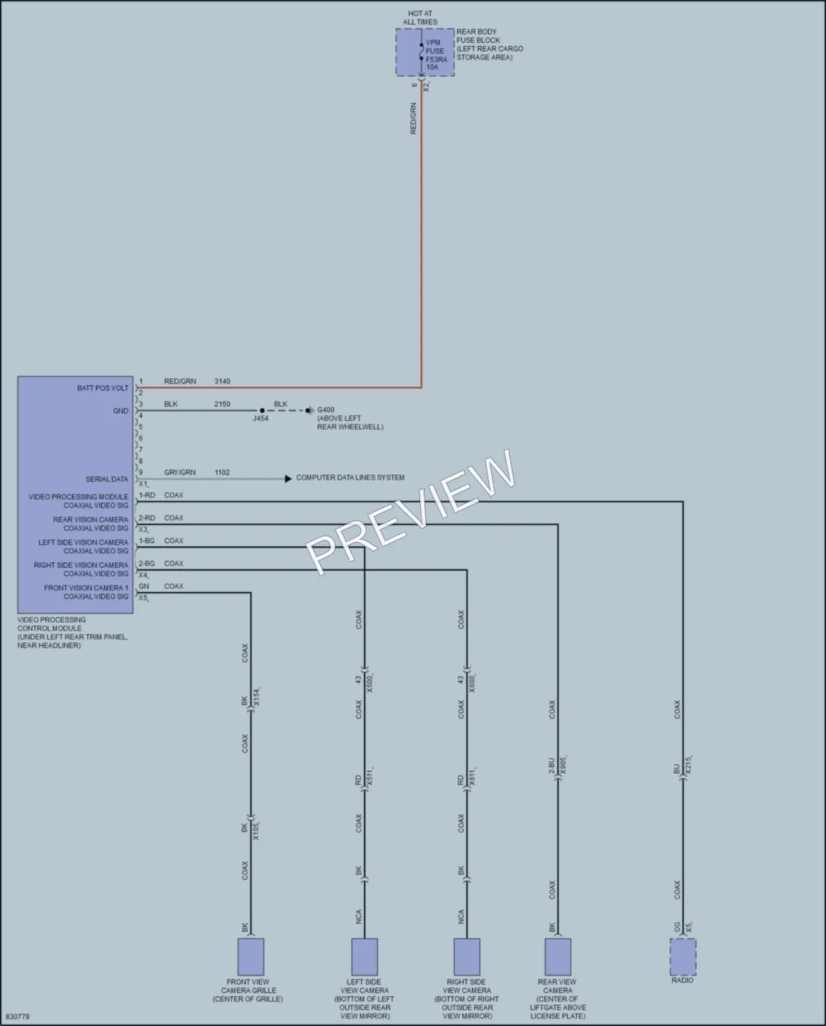 2023 Chevrolet Blazer Navigation wiring diagram preview