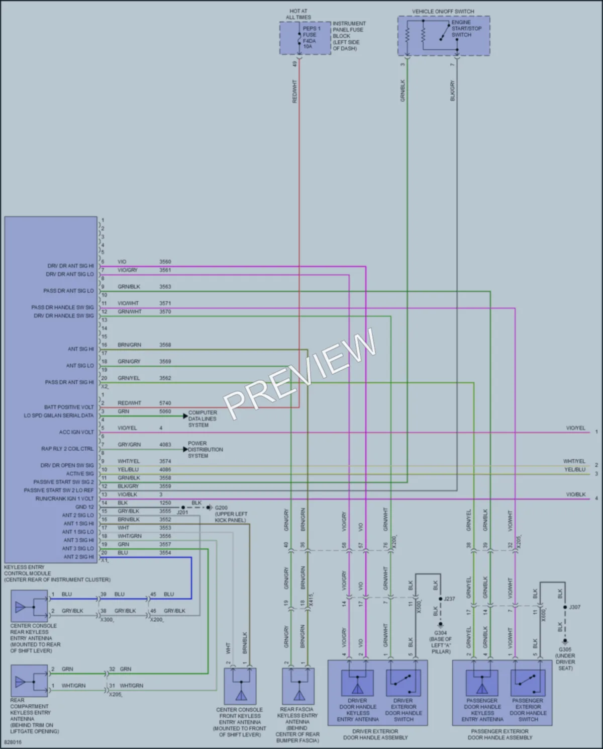 2023 Chevrolet BoltEUV Anti Theft wiring diagram preview