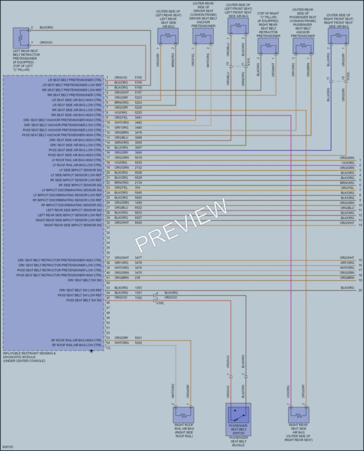 2023 Chevrolet BoltEUV Supplemental Restraints wiring diagram preview