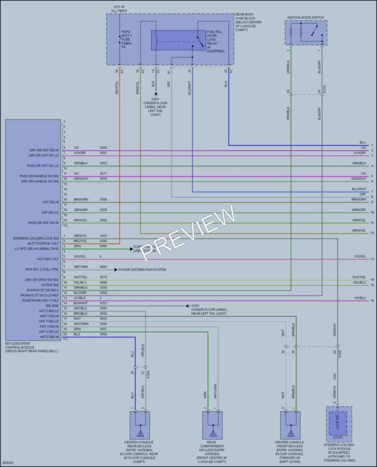 2023 Chevrolet Camaro Anti Theft wiring diagram preview