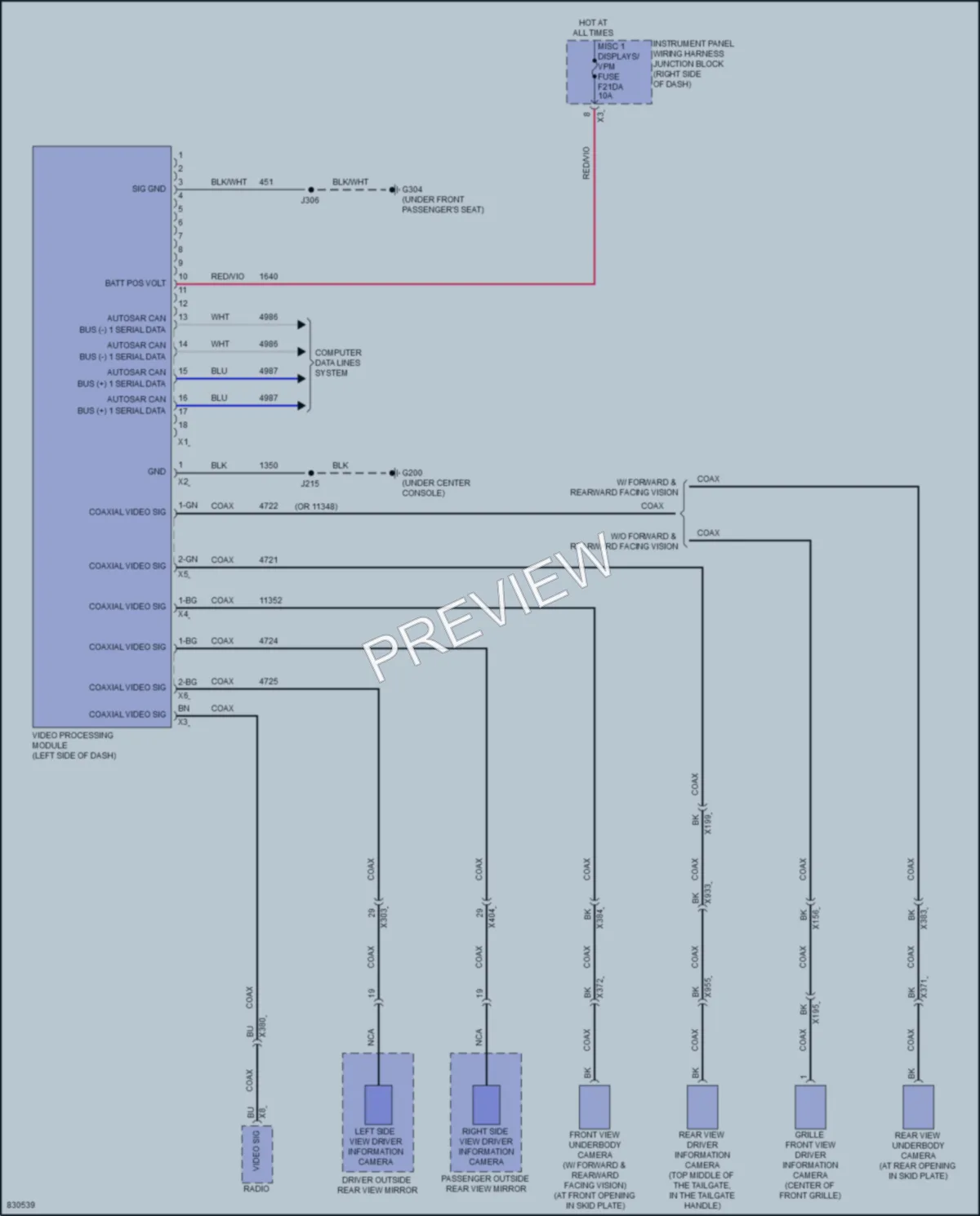 2023 Chevrolet Colorado Navigation wiring diagram preview