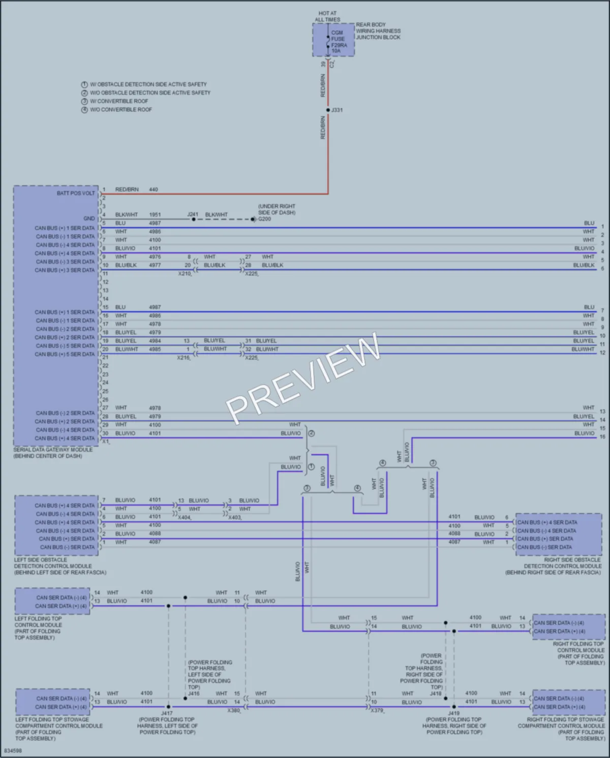 2023 Chevrolet CorvetteStingray Computer Data Lines wiring diagram preview