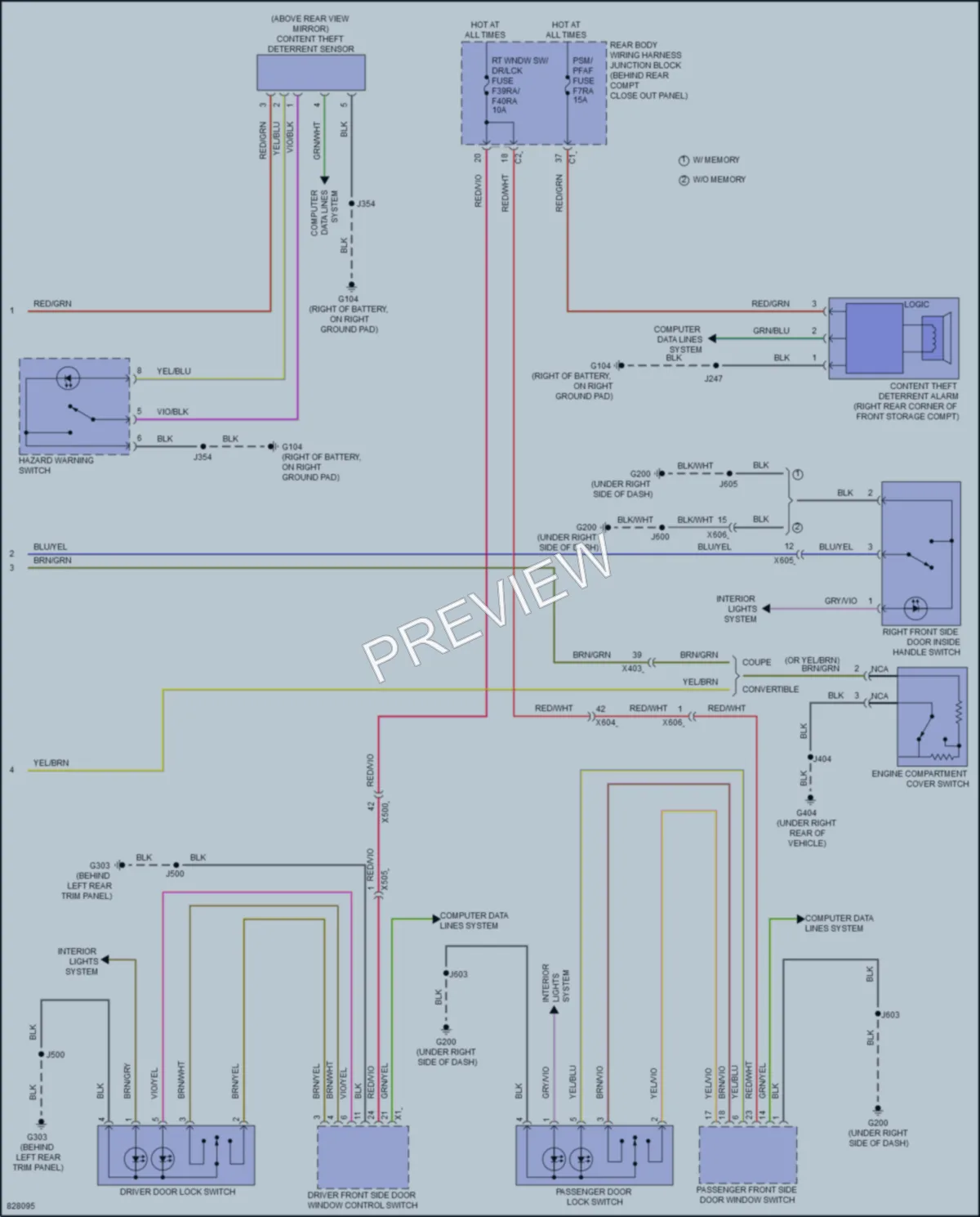 2023 Chevrolet CorvetteZ06 Anti Theft wiring diagram preview
