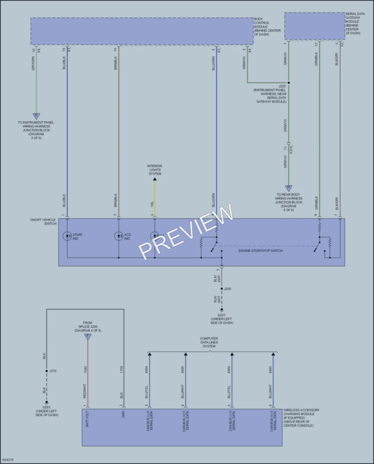 2023 Chevrolet CorvetteZ06 Power Distribution wiring diagram preview