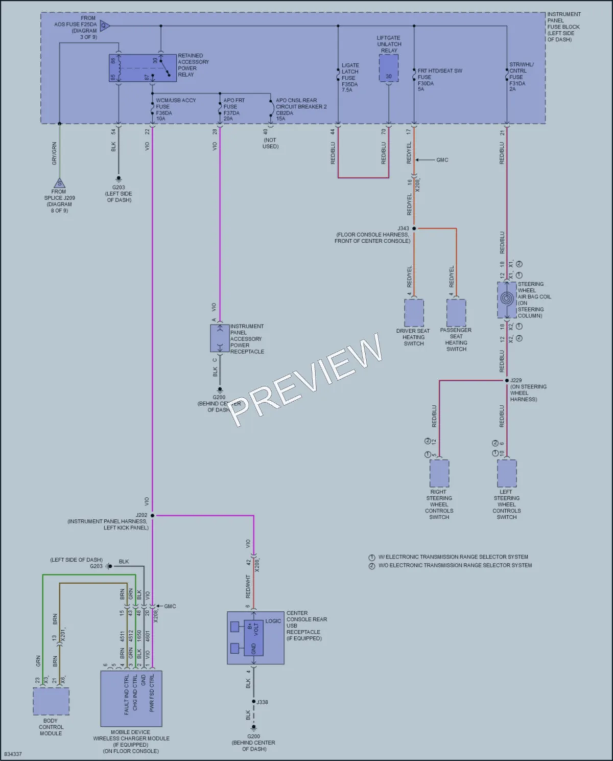 2023 Chevrolet Equinox Power Distribution wiring diagram preview