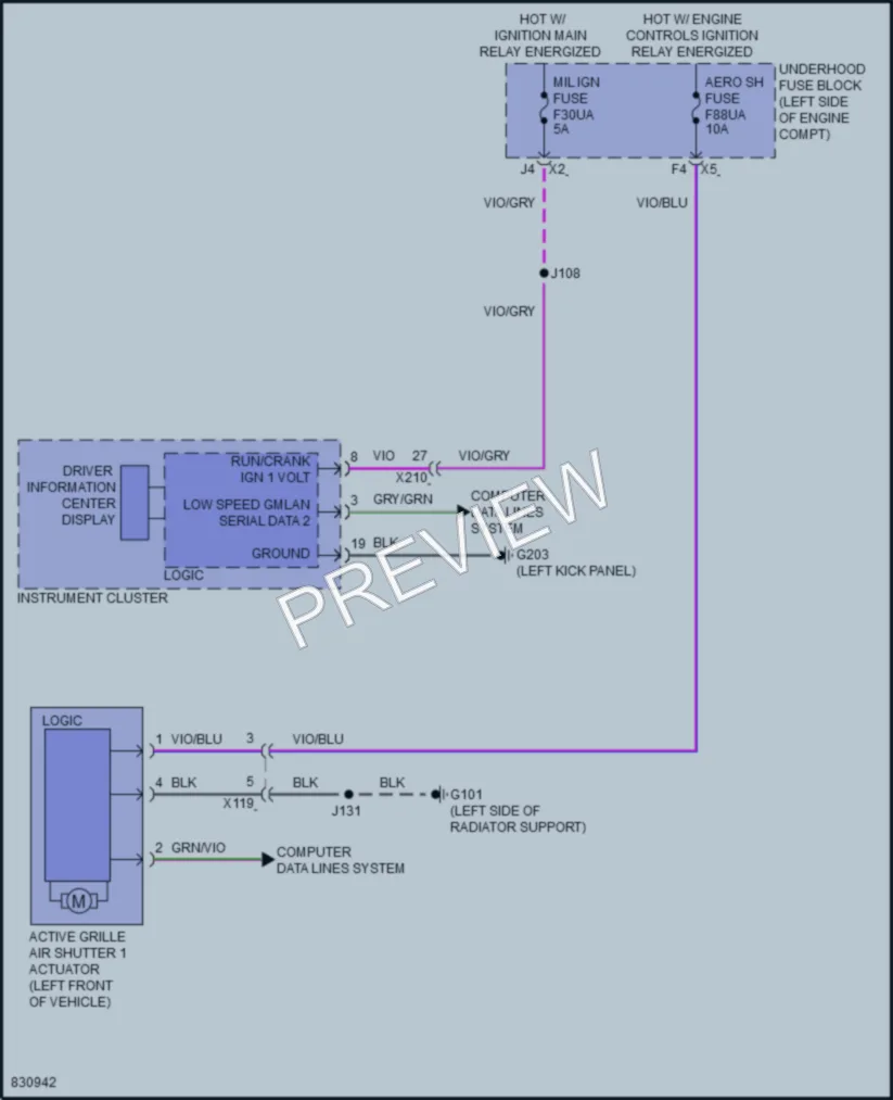 2023 Chevrolet Malibu Active Bodyworks wiring diagram preview