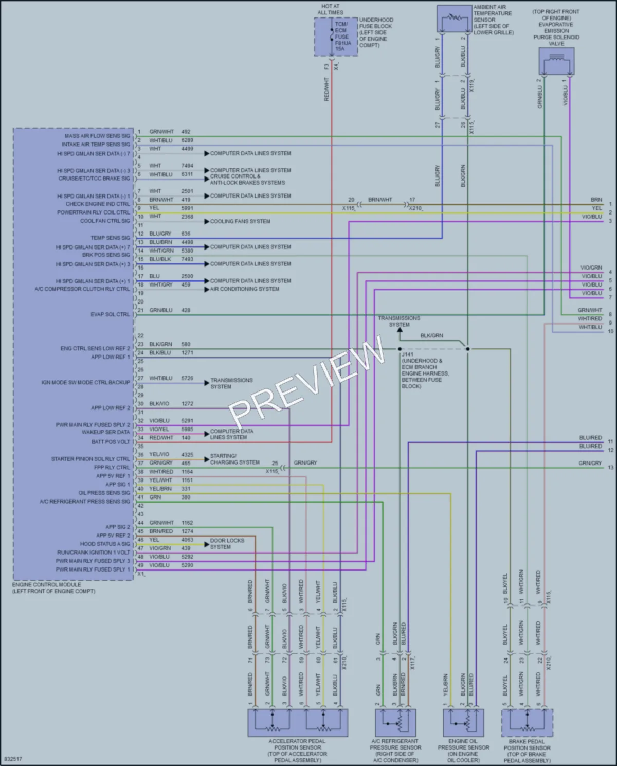 2023 Chevrolet Malibu Engine Performance wiring diagram preview
