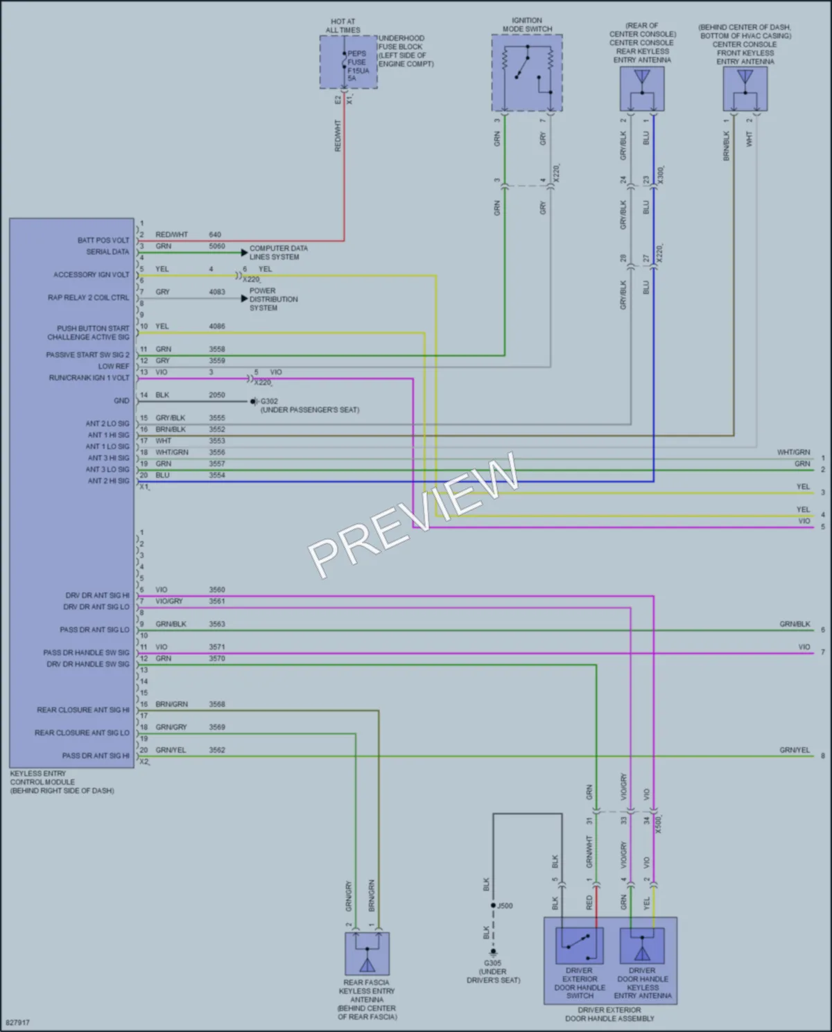2023 Chevrolet Malibu Power Door Locks wiring diagram preview