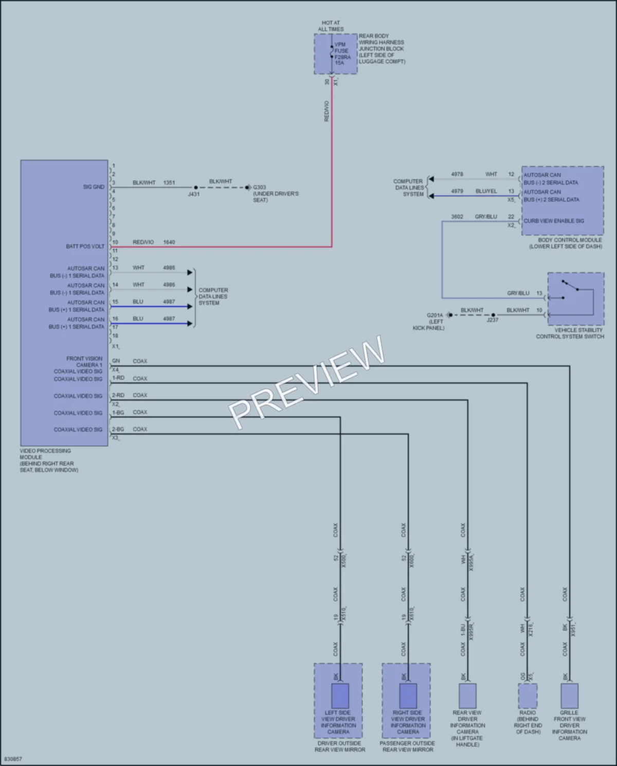 2023 Chevrolet Tahoe Navigation wiring diagram preview