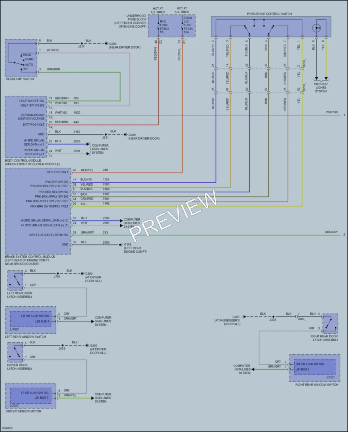 2023 Chevrolet TrailBlazer Warning Systems wiring diagram preview