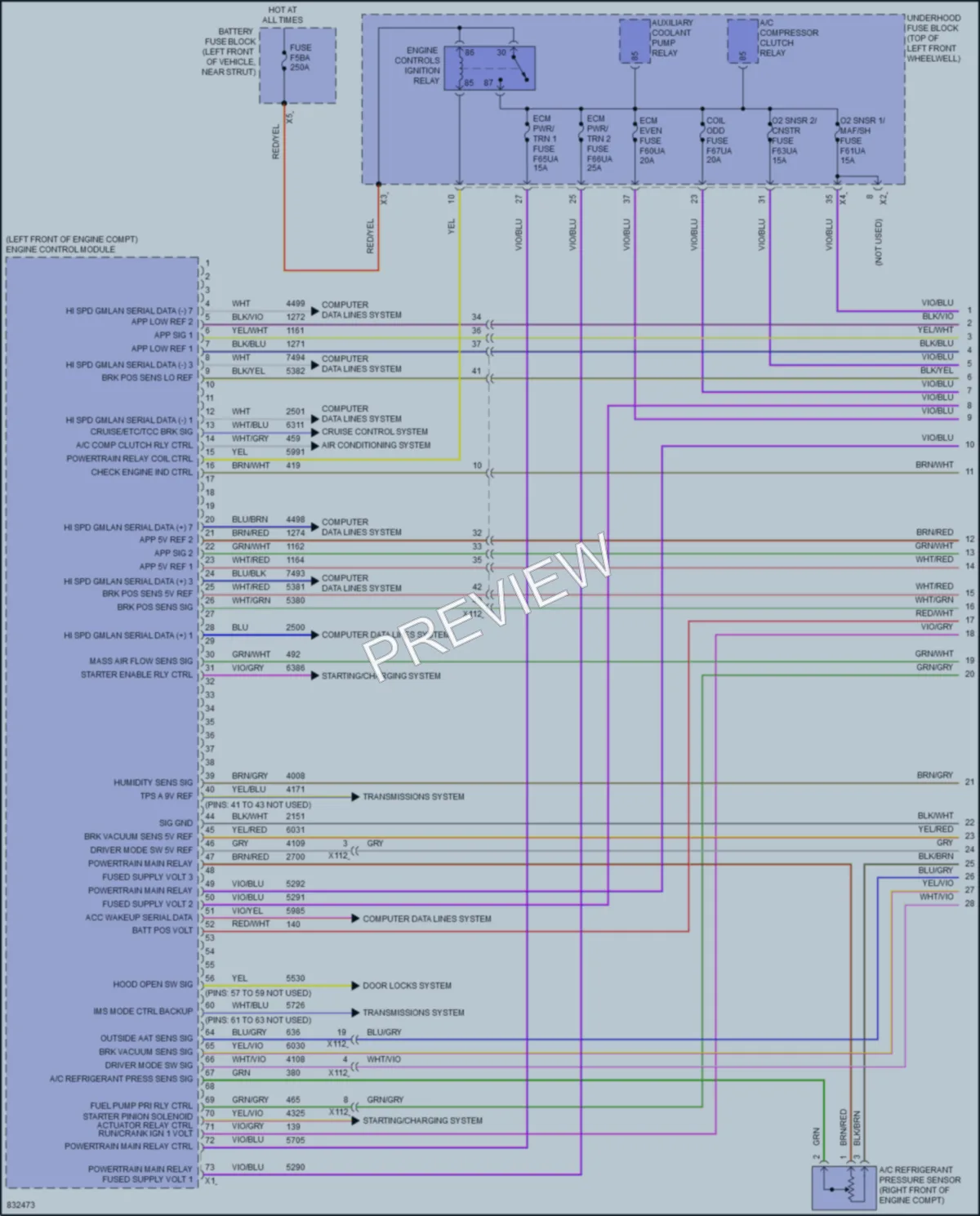 2023 Chevrolet Traverse Engine Performance wiring diagram preview