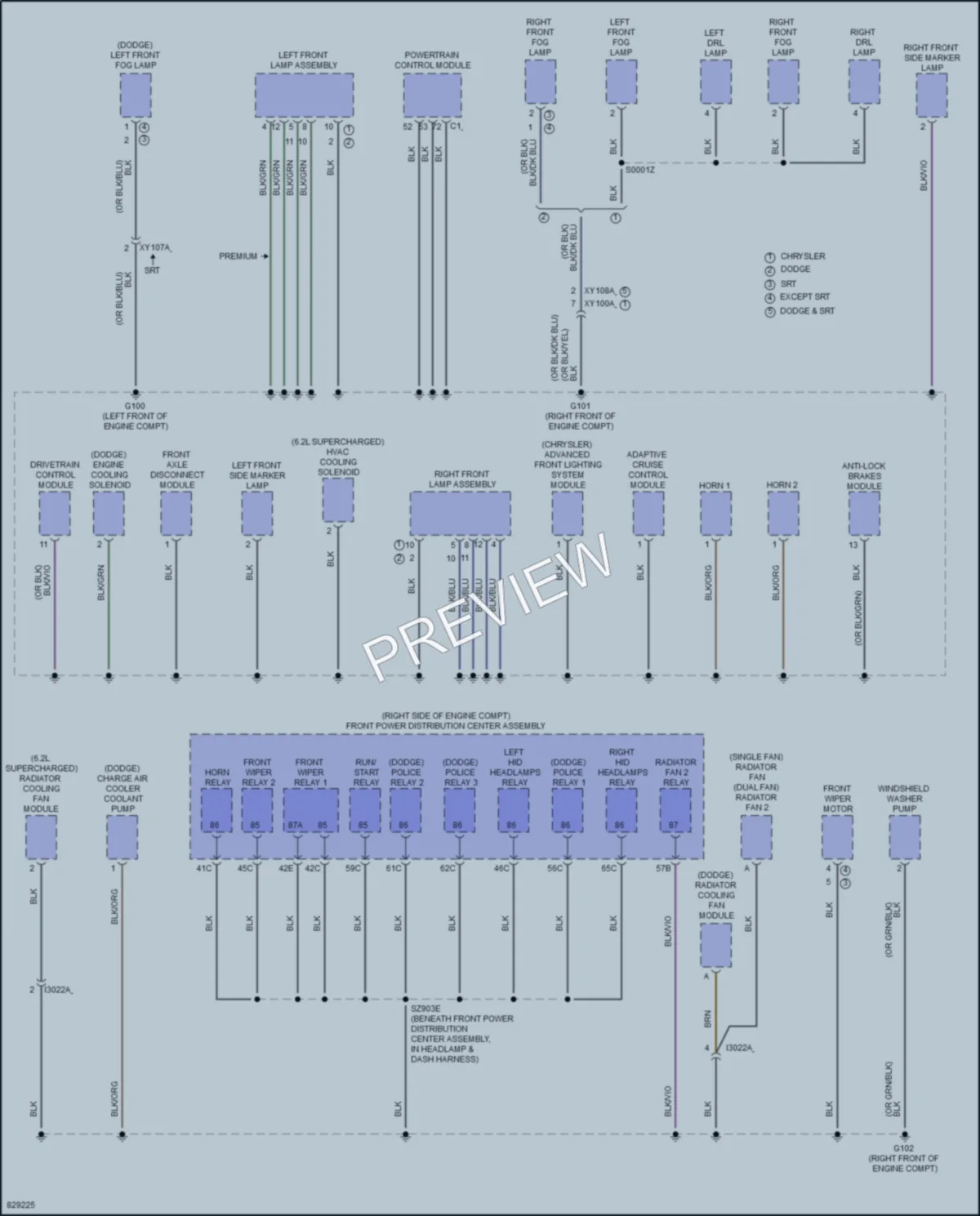 2023 Chrysler 300 Ground Distribution wiring diagram preview