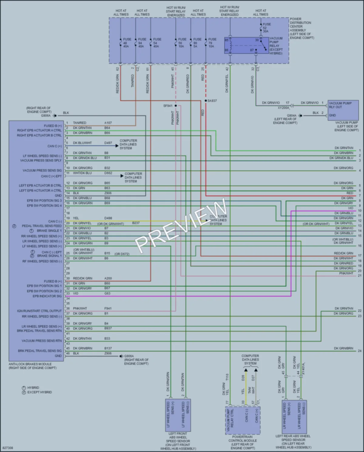 2023 Chrysler PacificaNew Anti Lock Brakes wiring diagram preview