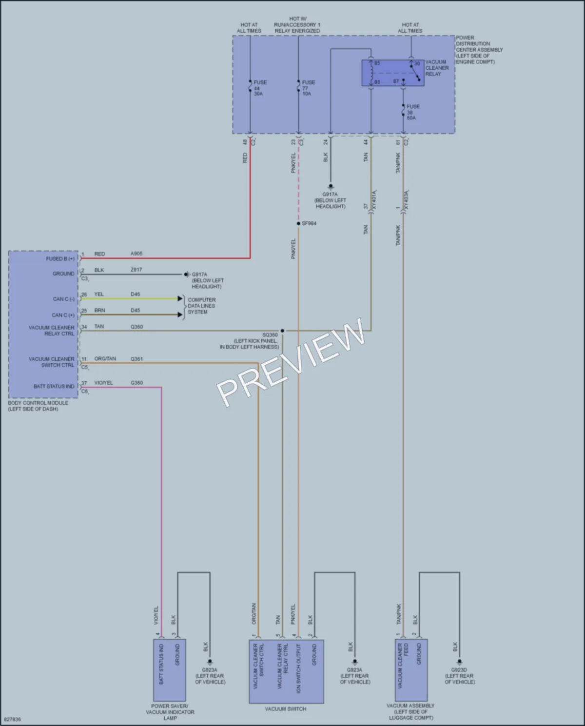2023 Chrysler Voyager Cabin Accessories wiring diagram preview