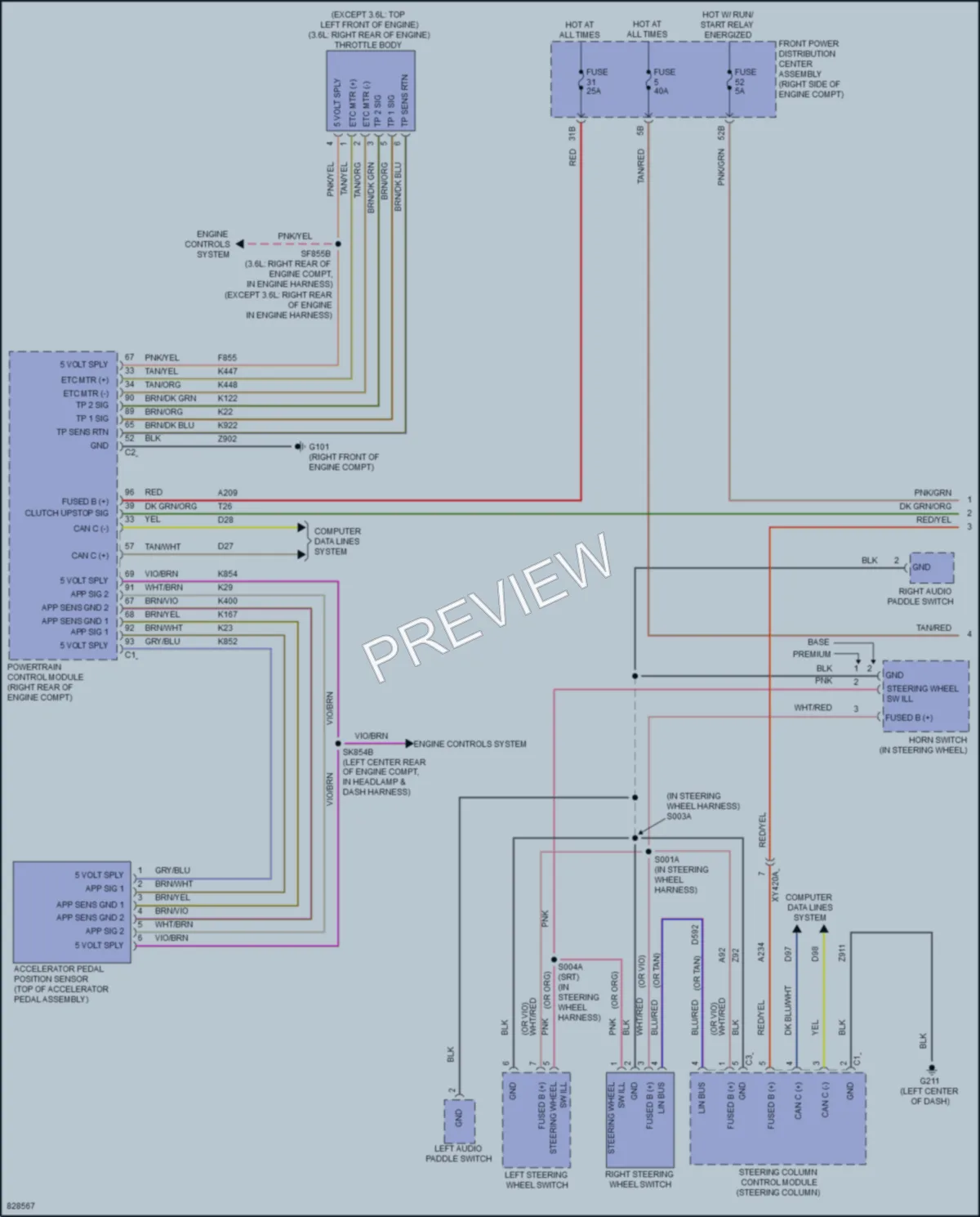 2023 Dodge Challenger Cruise Control wiring diagram preview