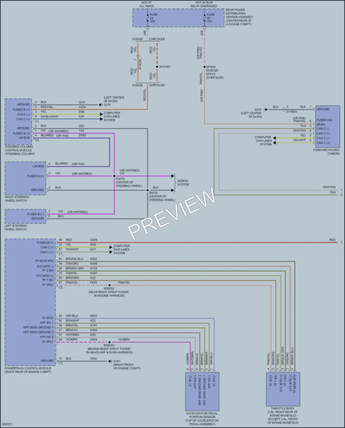 2023 Dodge Charger Cruise Control wiring diagram preview