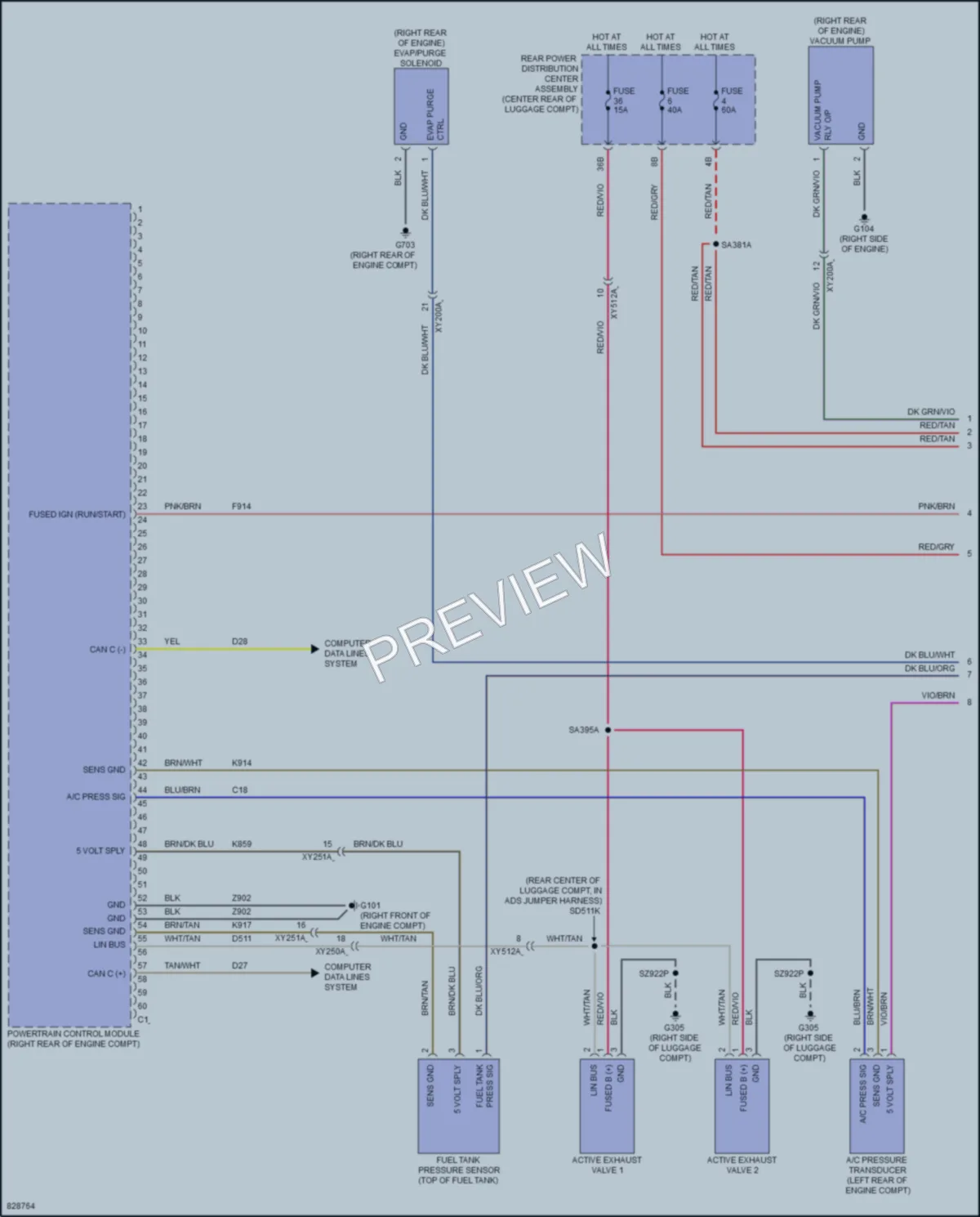 2023 Dodge Charger Engine Performance wiring diagram preview