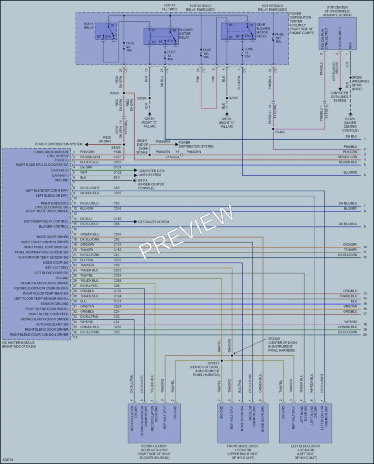 2023 Dodge DurangoPursuit Air Conditioning wiring diagram preview
