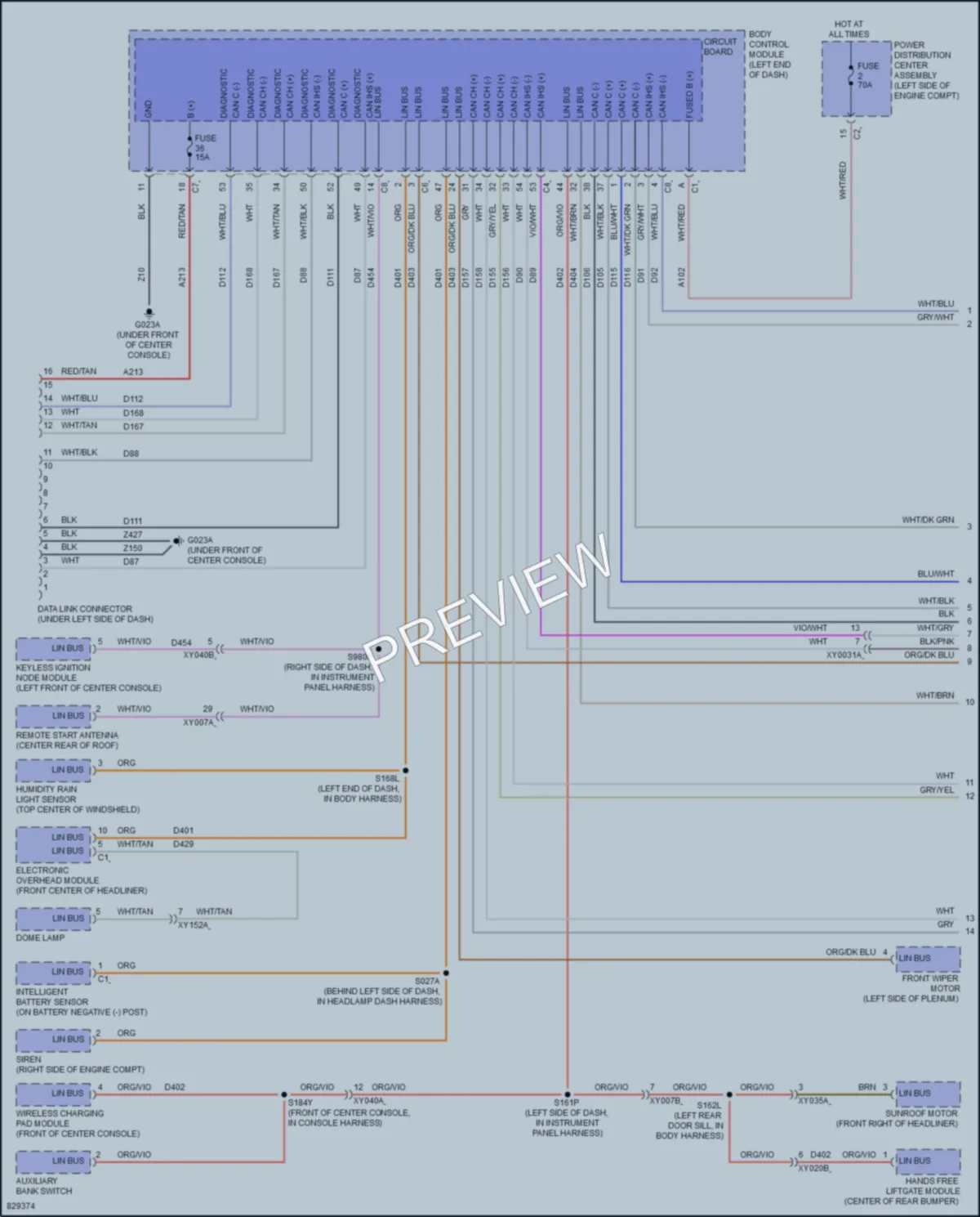 2023 Dodge Hornet Computer Data Lines wiring diagram preview