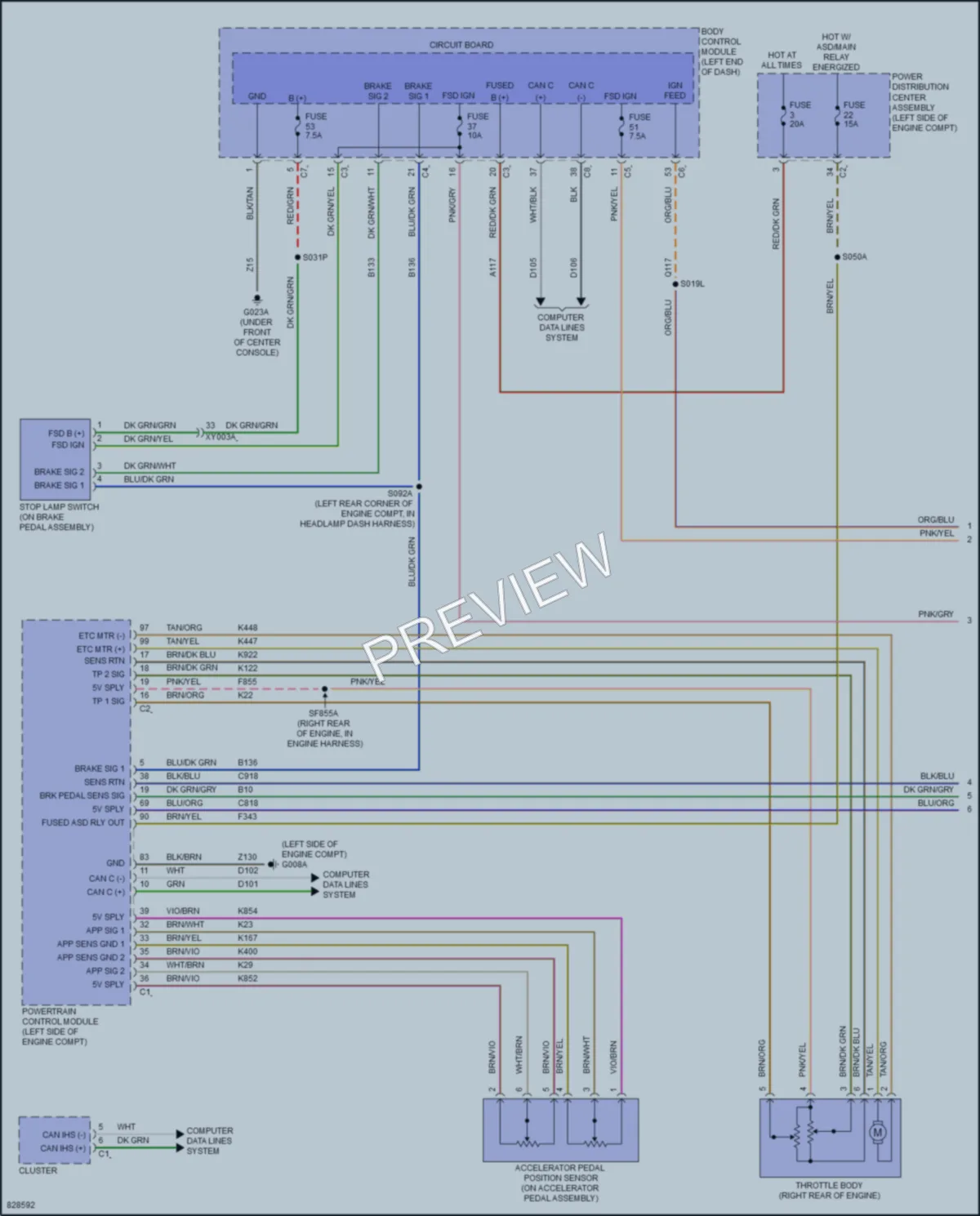 2023 Dodge Hornet Cruise Control wiring diagram preview